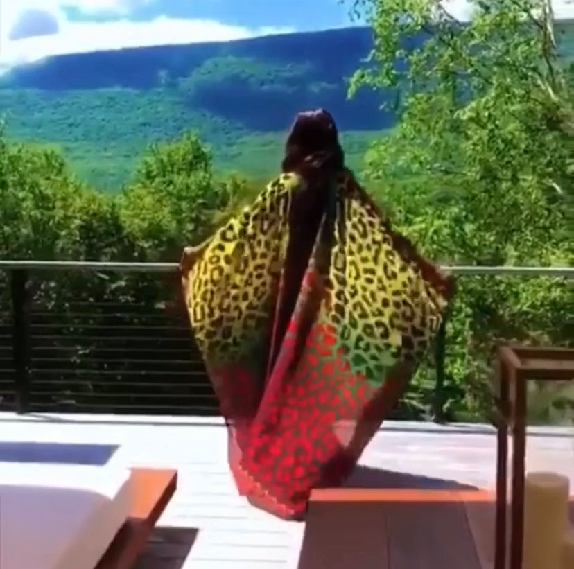 Super Model Iman wearing Sai Sankoh Nawara Goddess Kaftan and Marley Pants