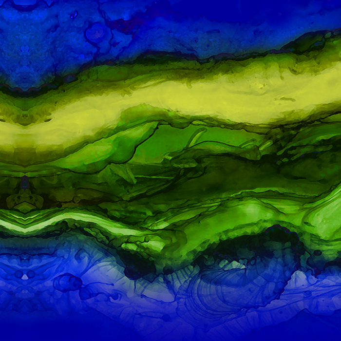 Green Ocean Print