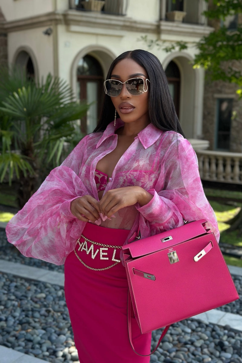 Rosè Blouse by Sai Sankoh, luxury resort blouse