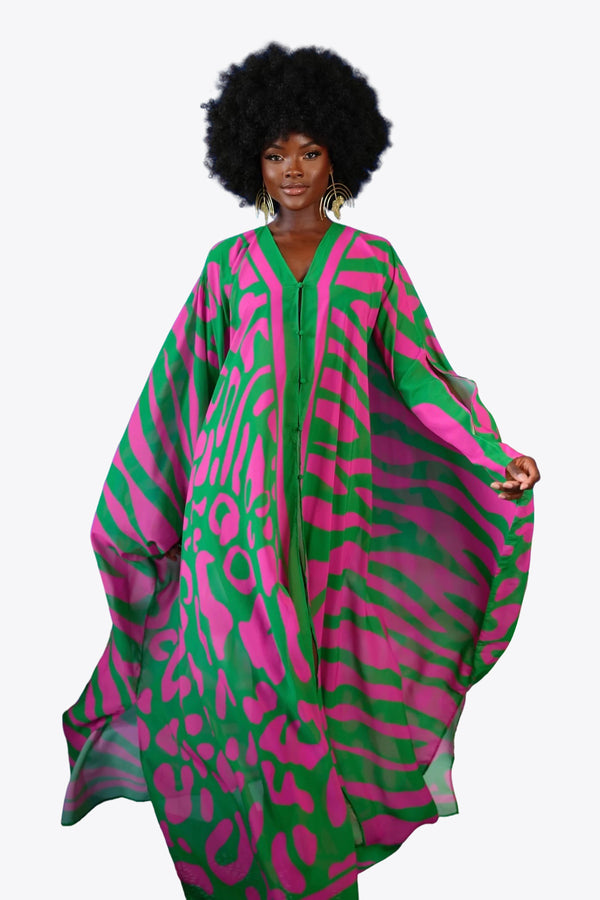 Madison Goddess Kaftan by Sai Sankoh, luxury resort kaftan