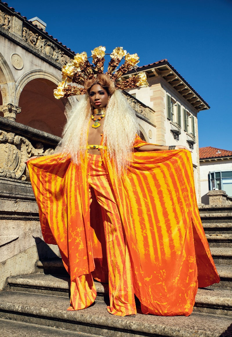 vacation ready capsule collection orange looks