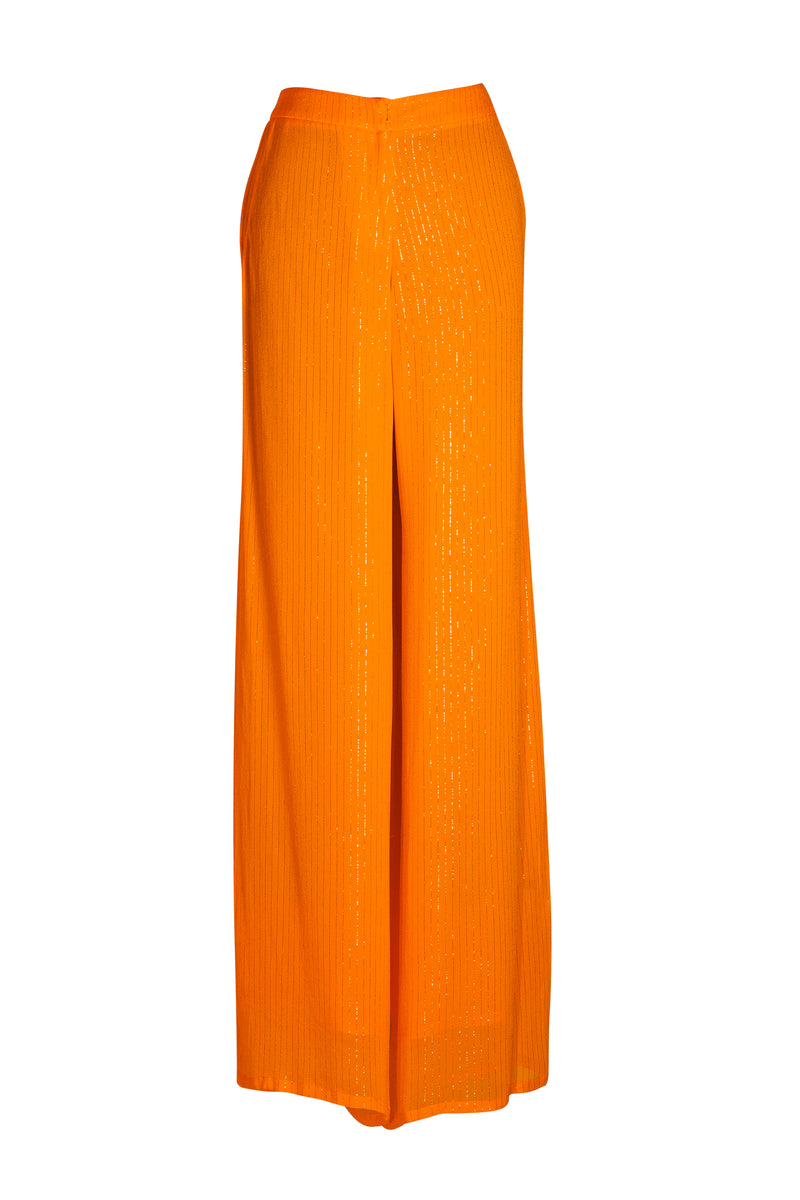 Orange Lurex Blair Pants - saisankoh