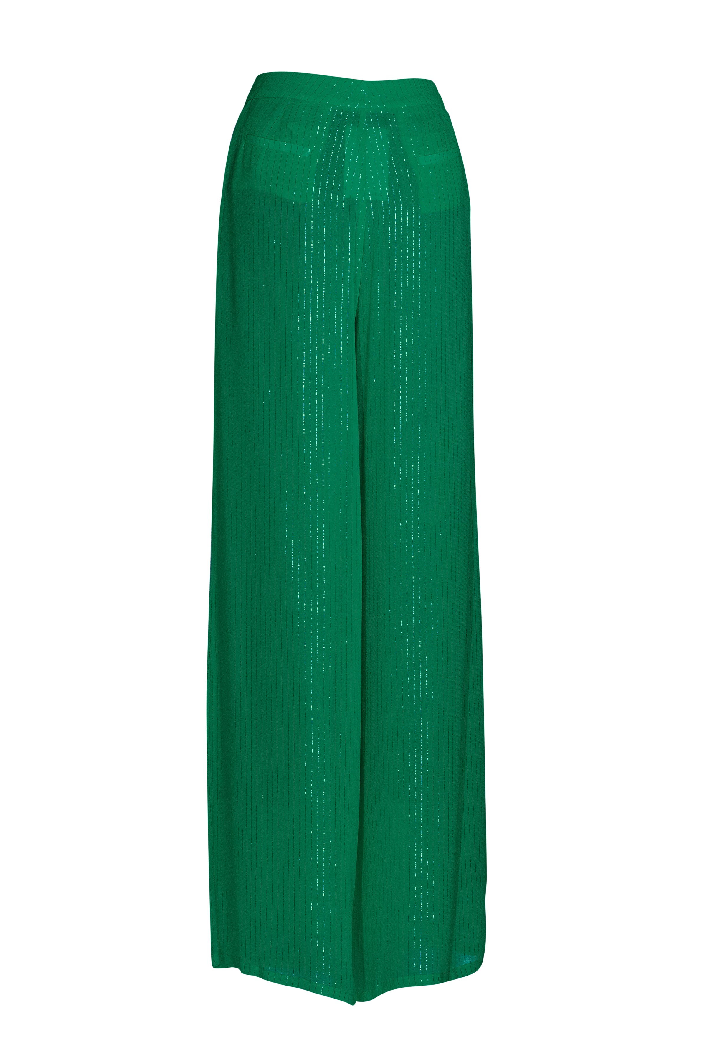 Forest Green Lurex Pants - saisankoh