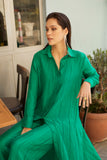 Selena Shirt Dress in Jade