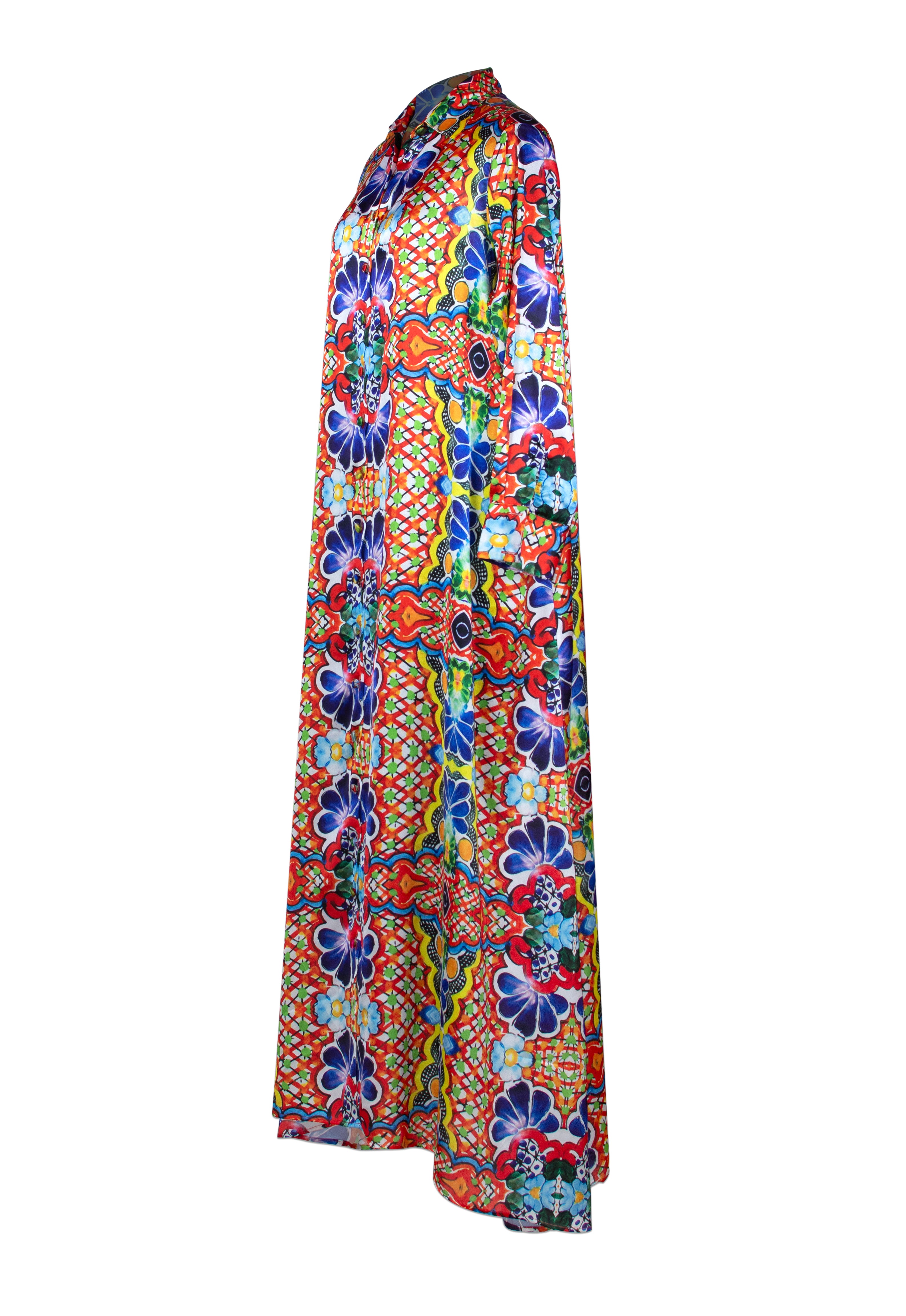 Morgana Print Shirt Dress - saisankoh