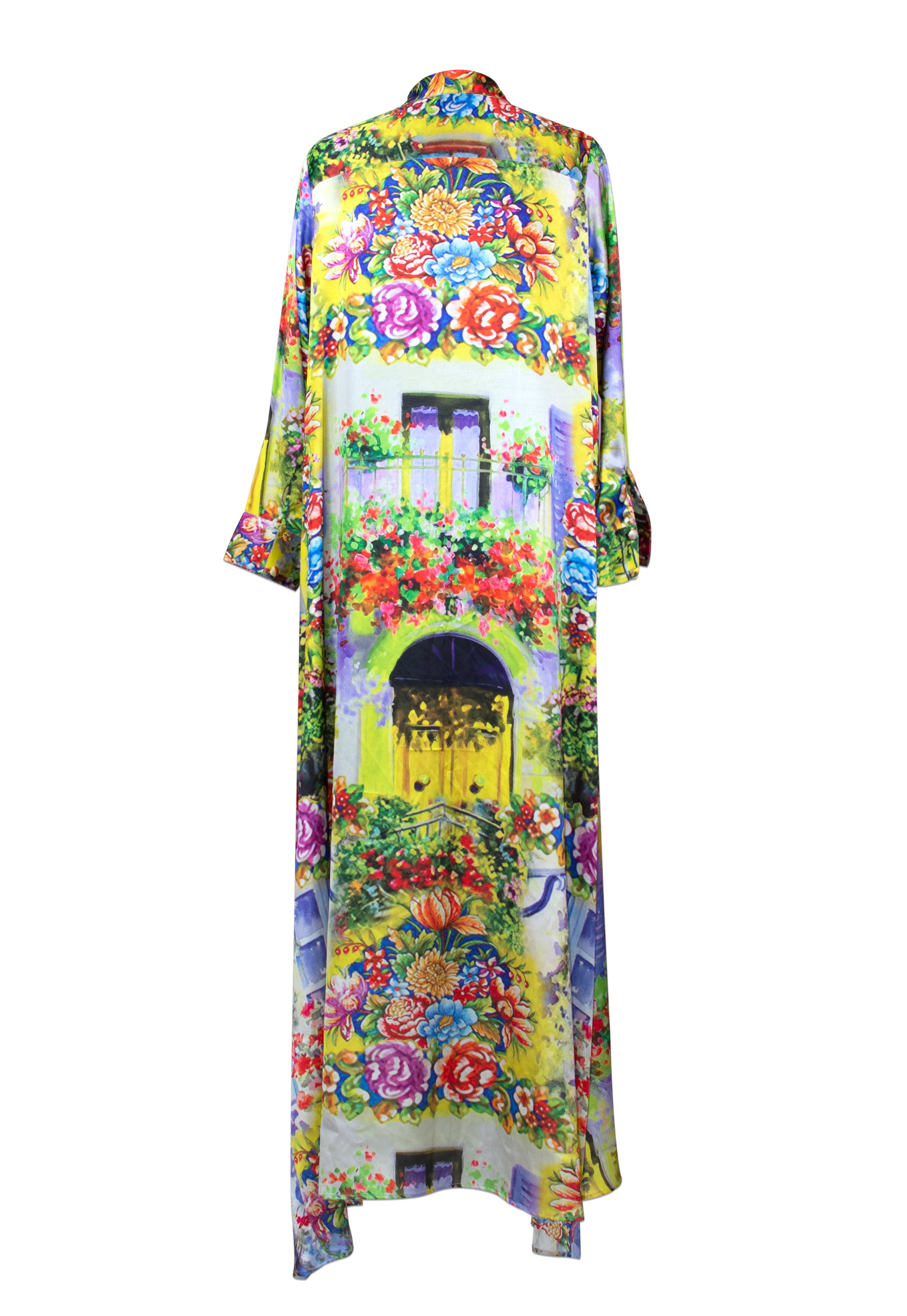 Sicily Print Shirt Dress - saisankoh