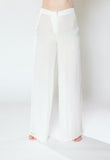 White Lurex Eleanor Pants - saisankoh