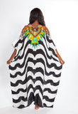 Sarafina Embellished Silk Box Kaftan - saisankoh