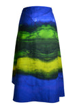Sea Green Linen Wrap Skirt - saisankoh