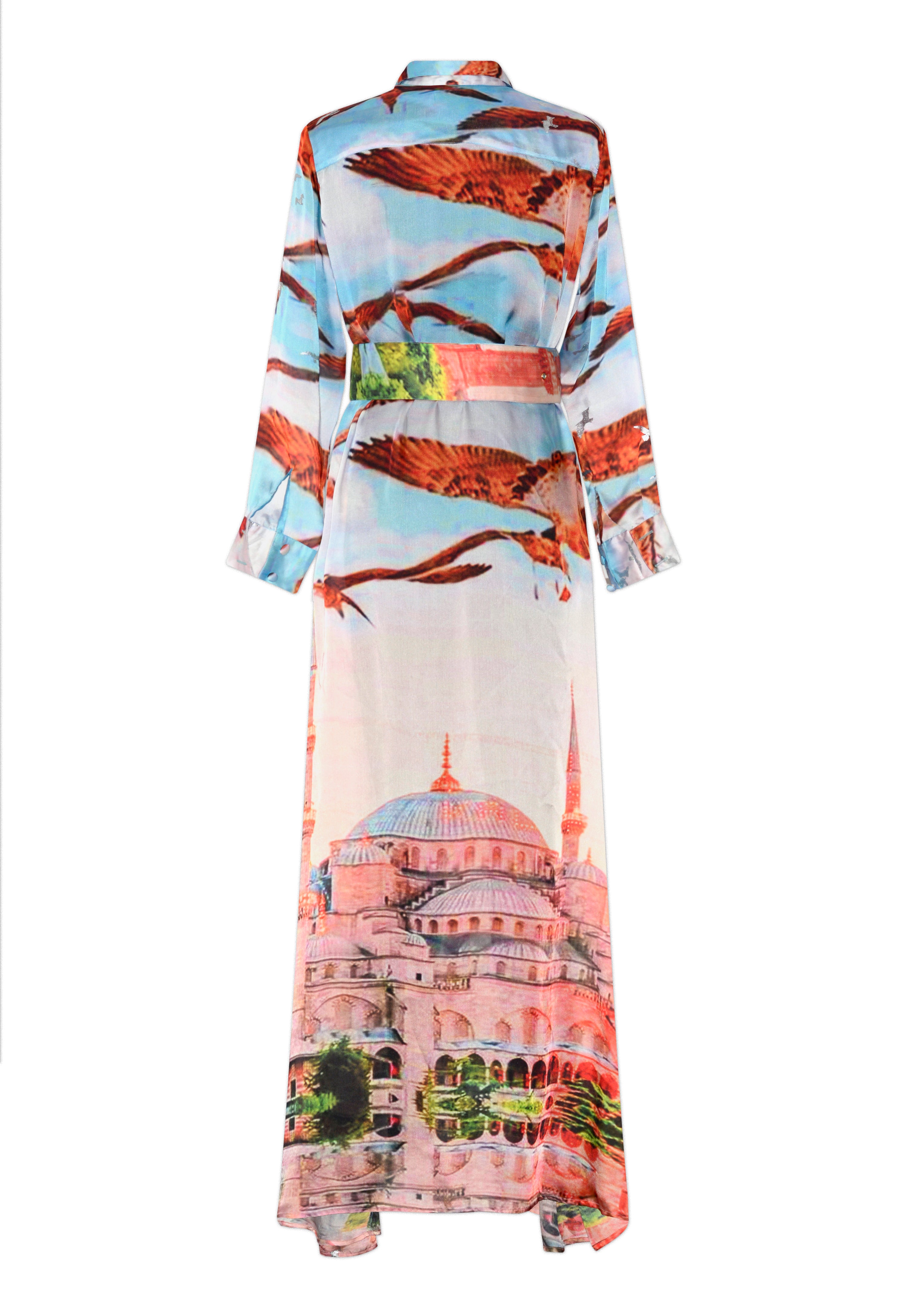 Istanbul Print Shirt Dress