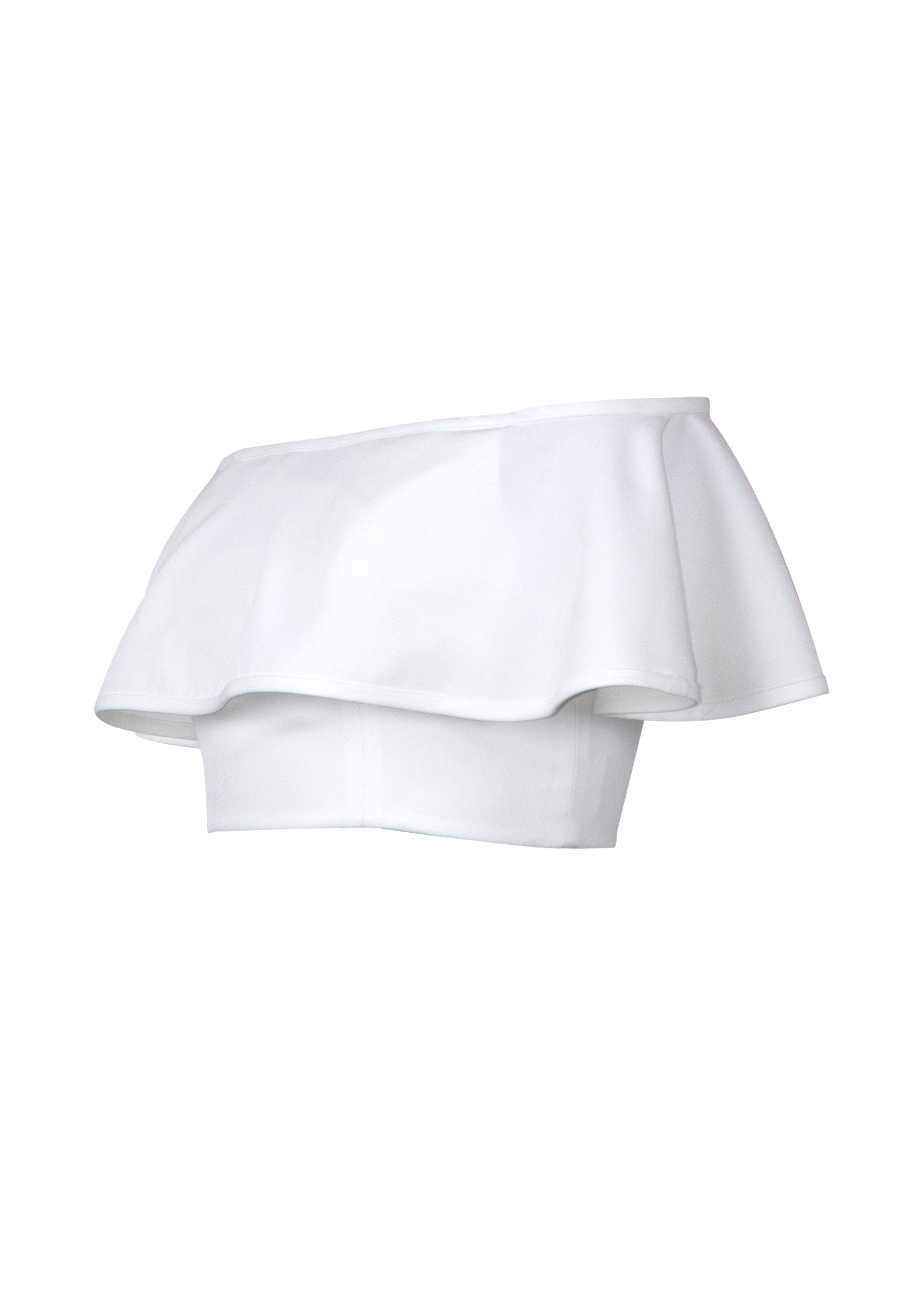 White Reyna Dove Crop Top - saisankoh