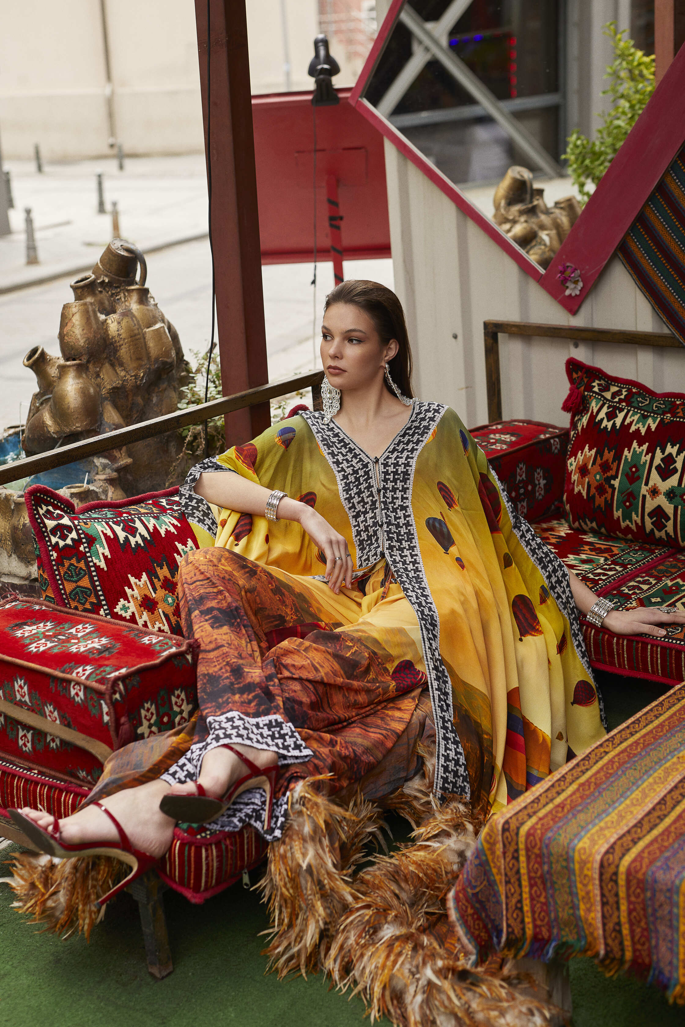 Ski Resort in Summer kaftan look