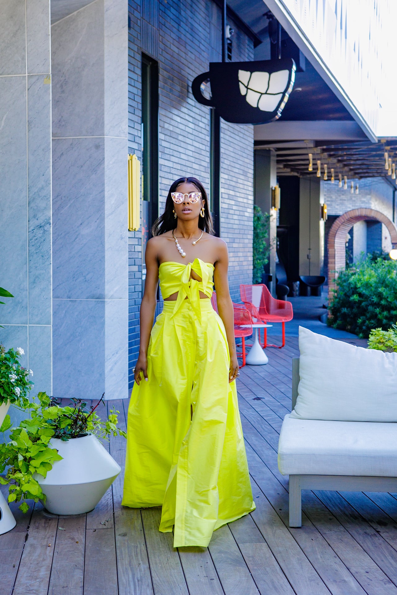Yellow Soliel Skirt
