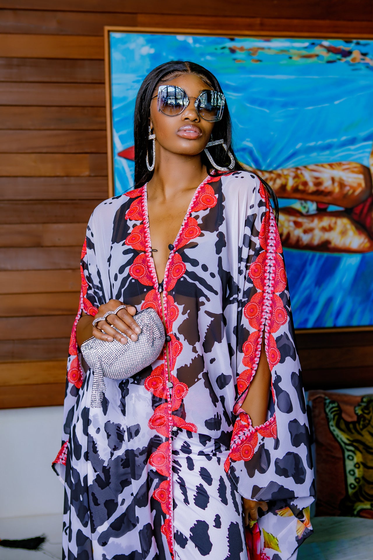 Shiba Goddess kaftan - saisankoh