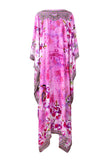 Sonya 54 Inch Silk Crepe Embellished Kaftan