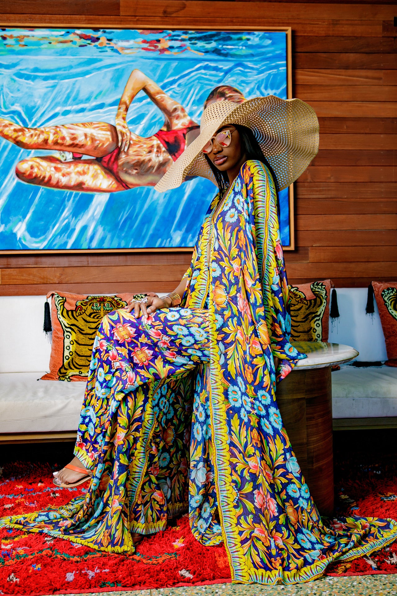 Scarlett Goddess Kaftan - saisankoh