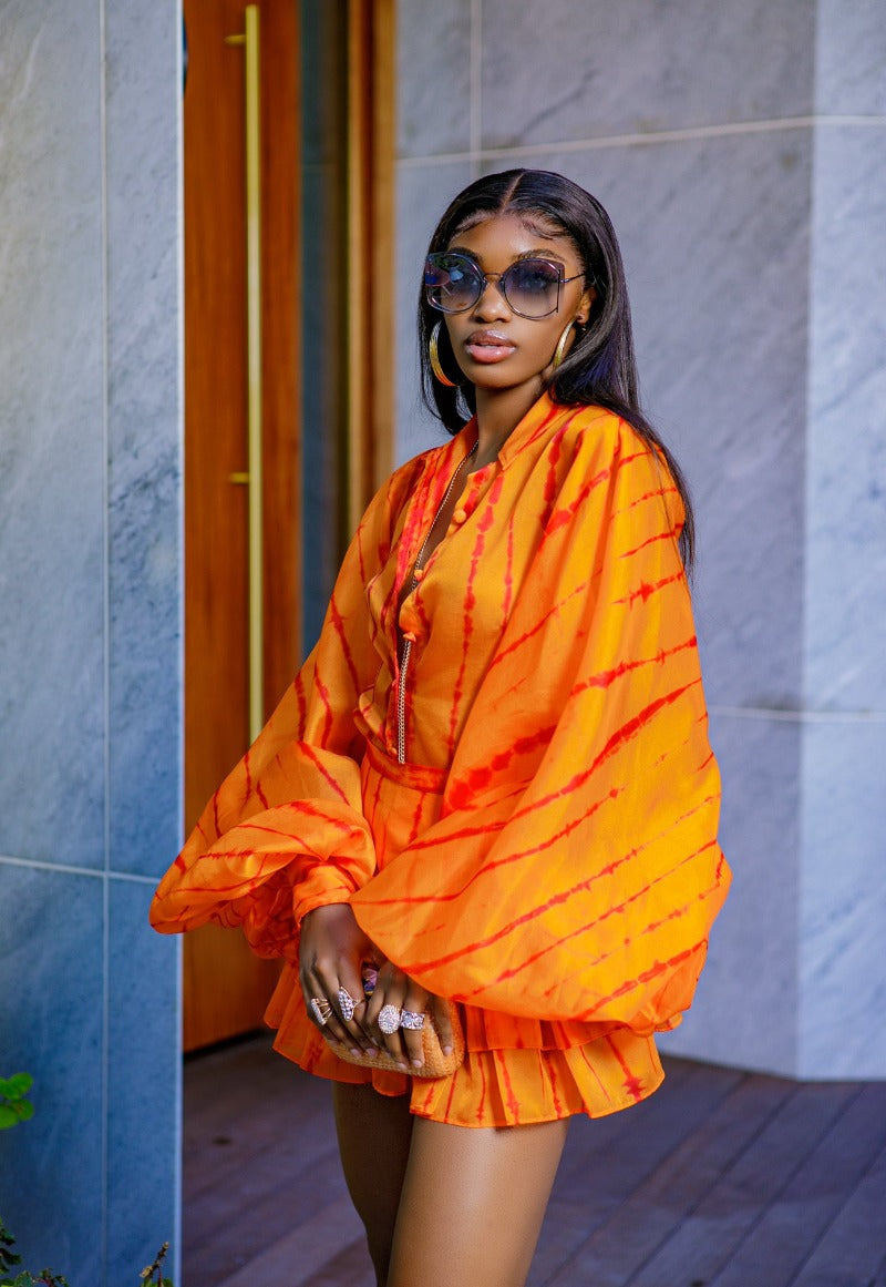 Orange Charlotte Blouse