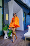 Orange Charlotte Blouse