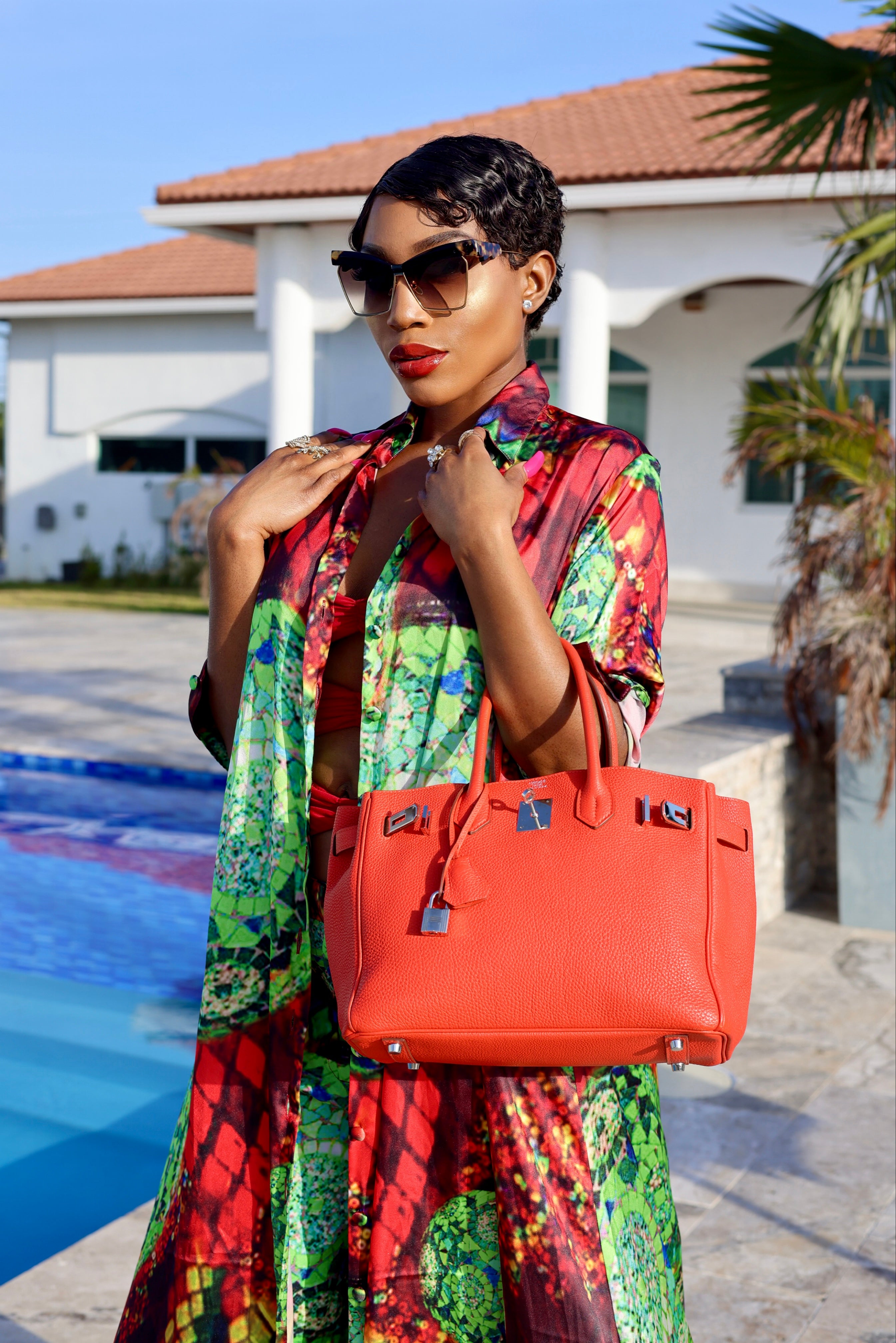 Zehra Print Shirt Dress