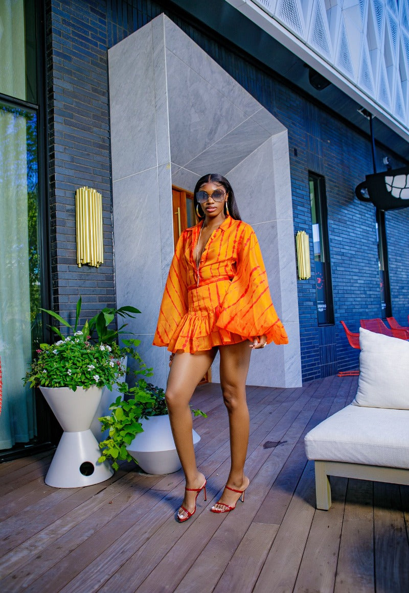 Orange Charlotte Blouse