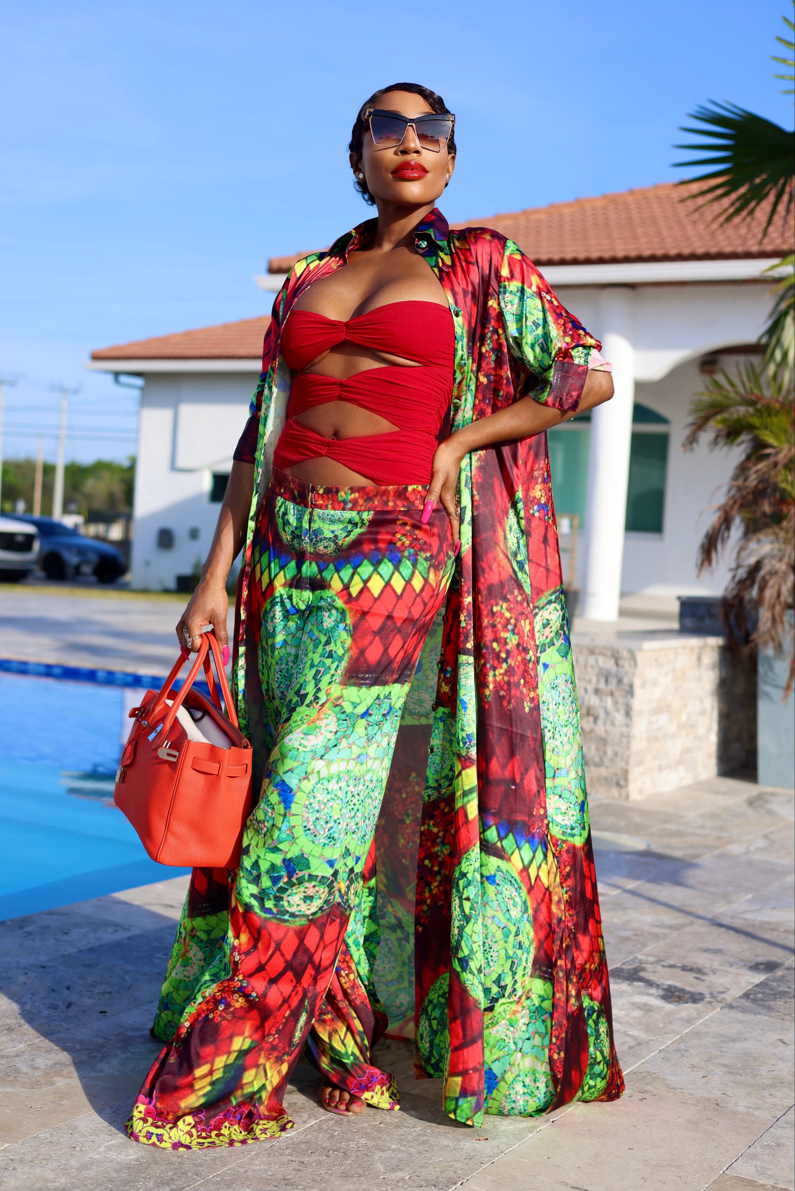 Zehra Print Shirt Dress