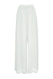 White Lurex Eleanor Pants - saisankoh