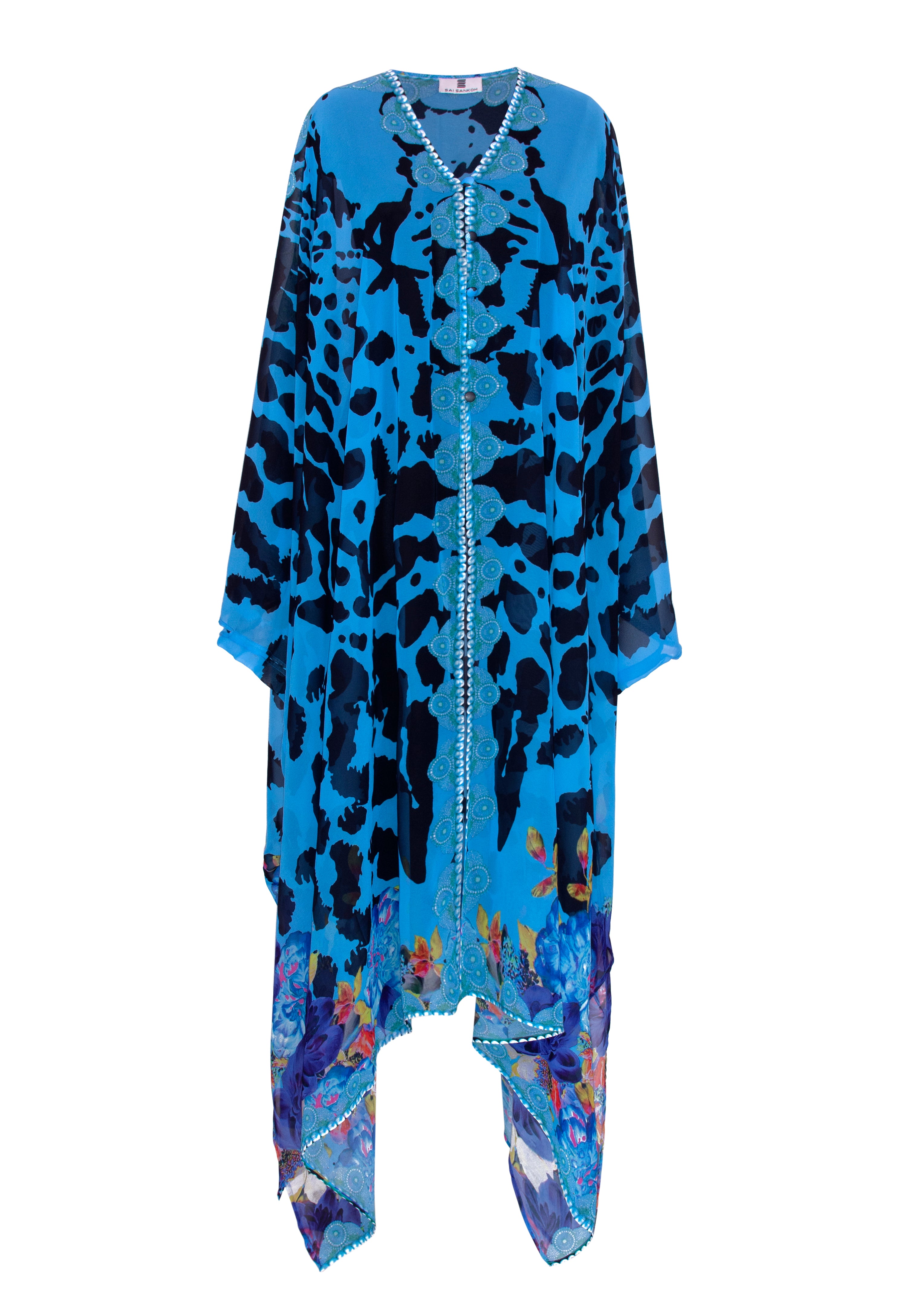 blue silk kaftans to wear in maldives