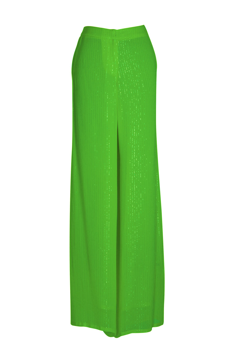 Neon Green Lurex Pants - saisankoh