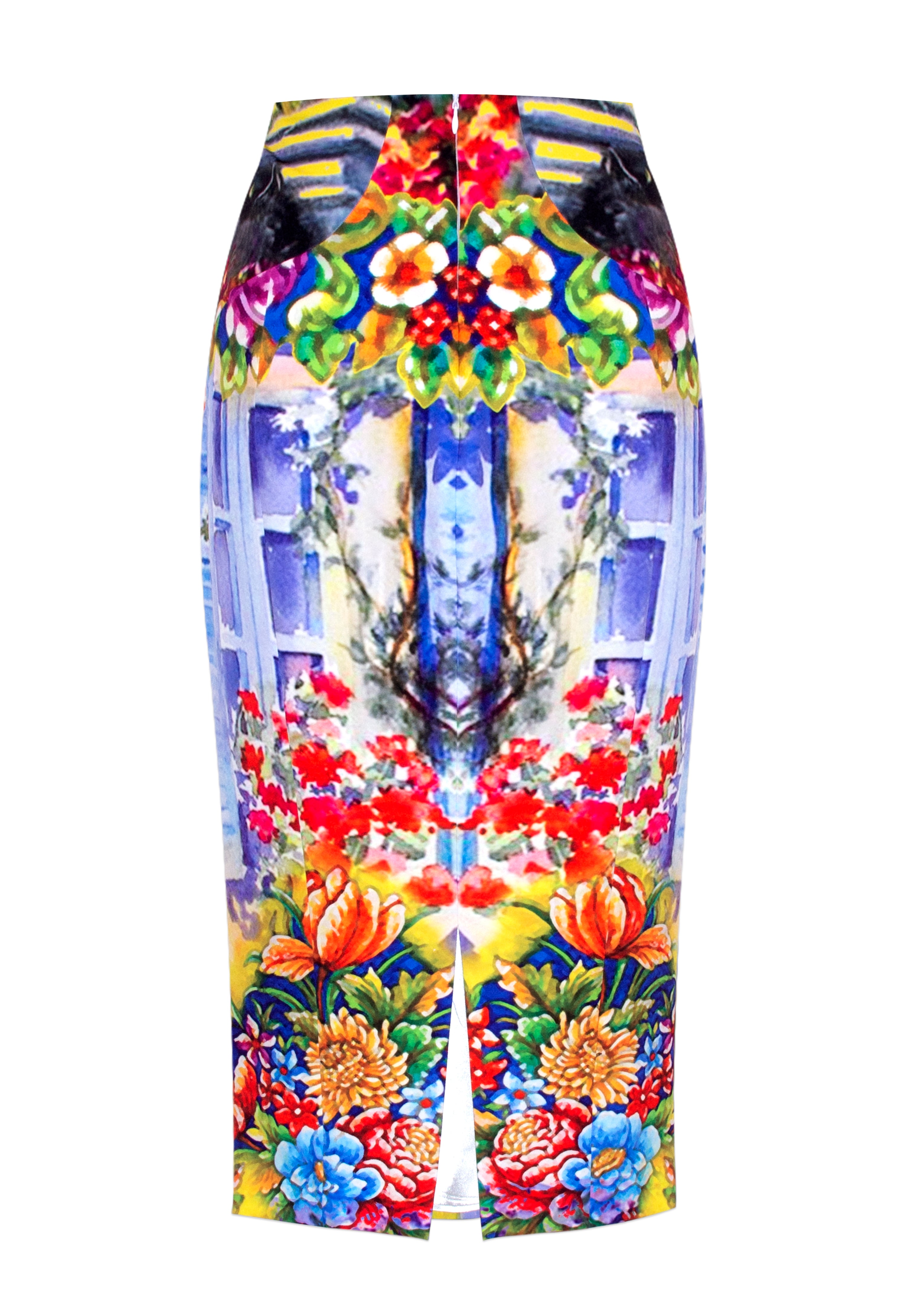 Sicily Print Stretch Skirt