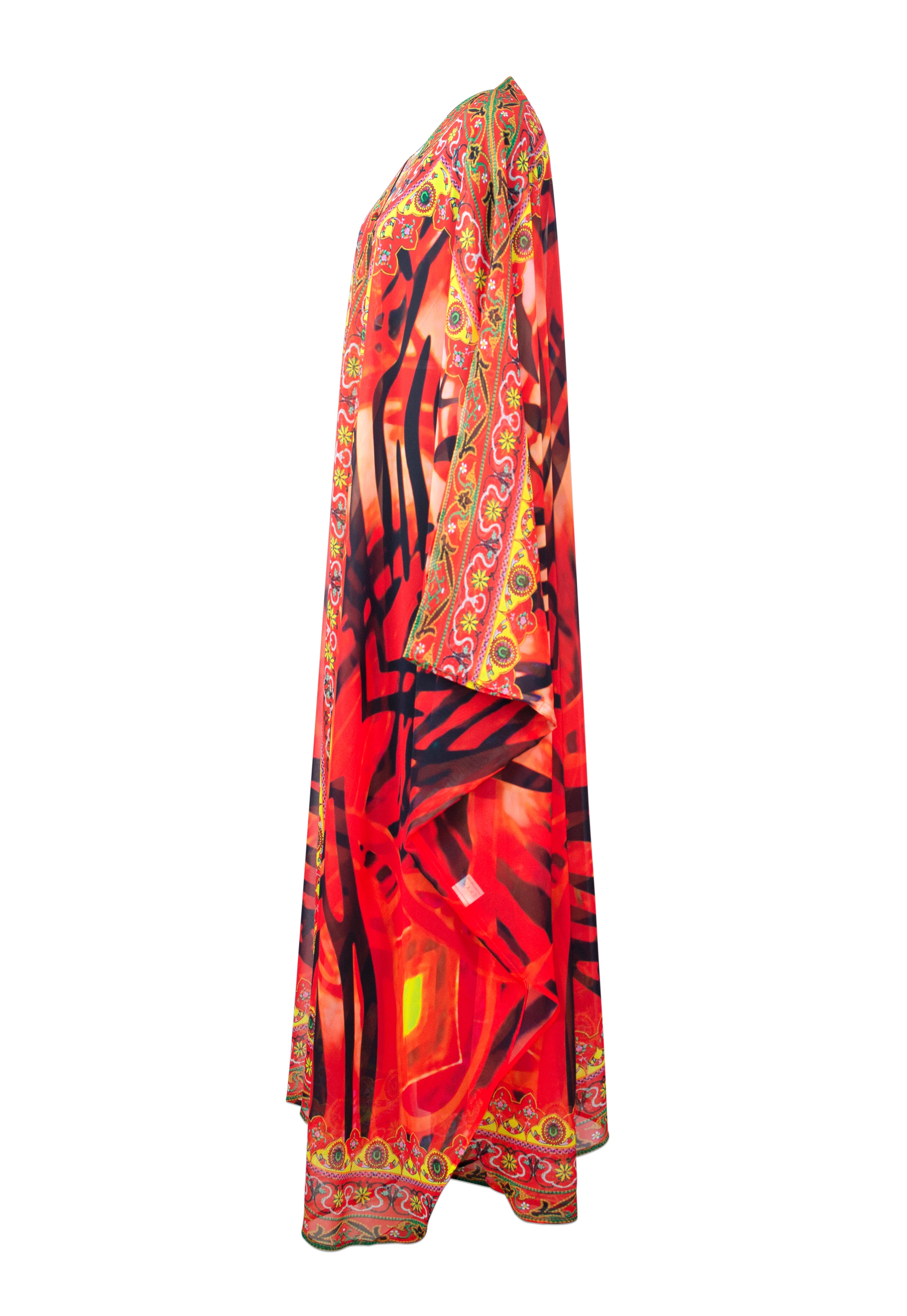 Dahlia Goddess kaftan - saisankoh