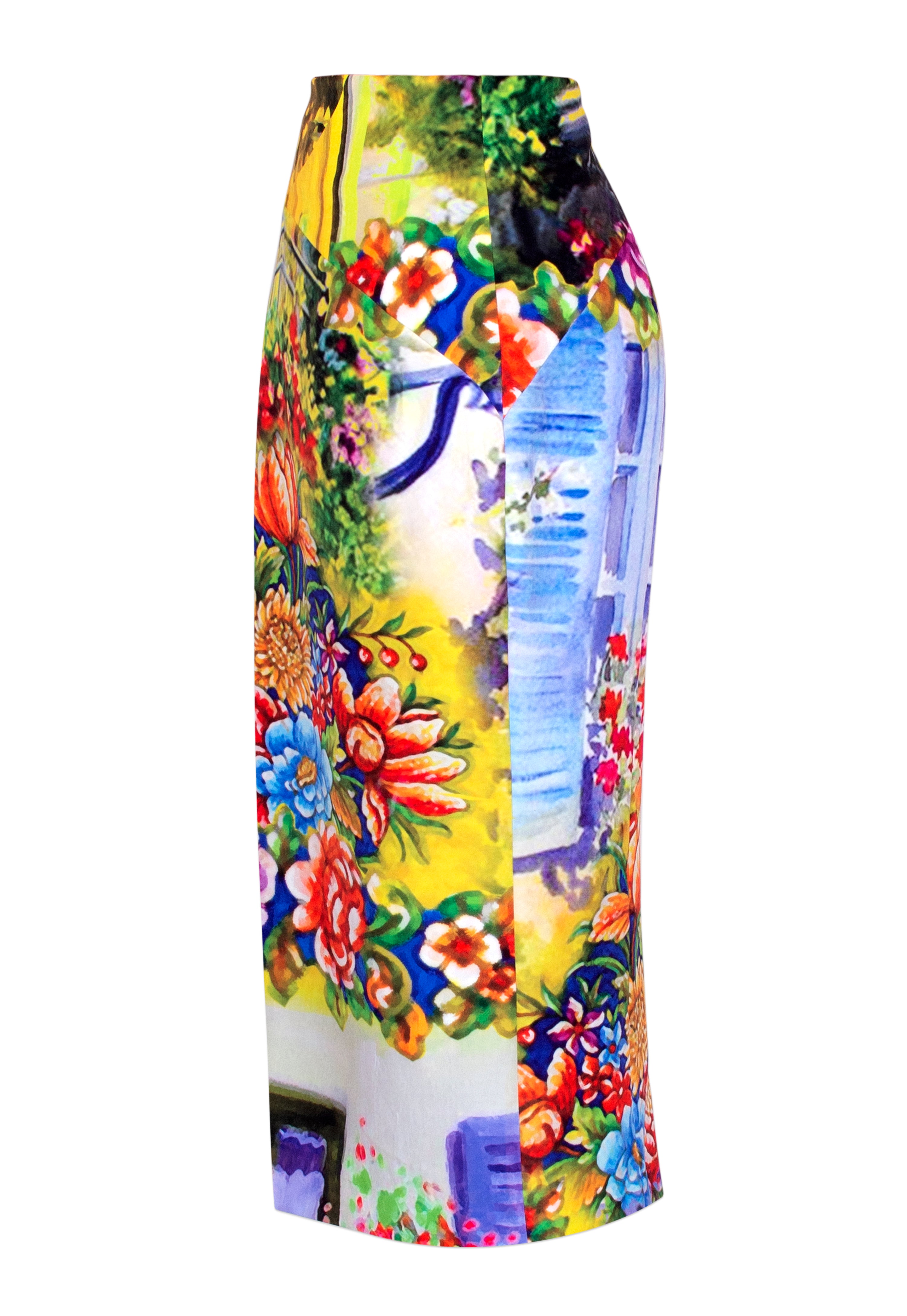 Sicily Print Stretch Skirt