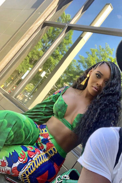 Yandy Smith wearing Sai Sankoh