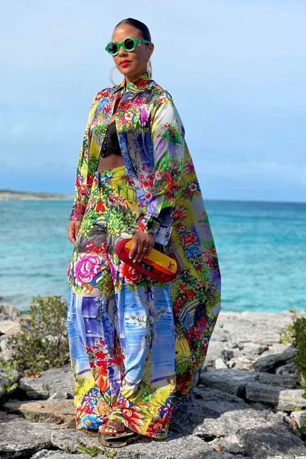 Collection image for: Sicily Print Shirt Dress and Pants