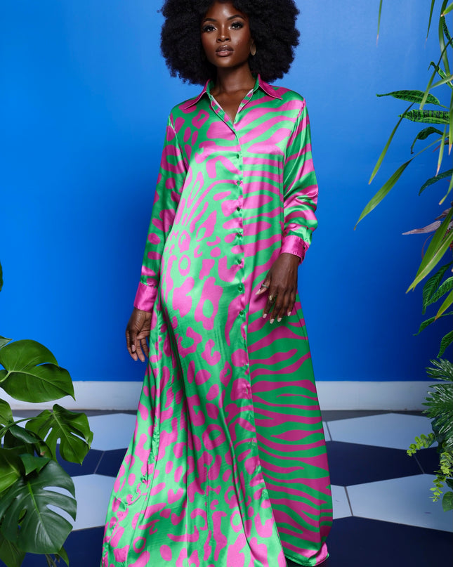 Madison Shirt Dress by Sai Sankoh, luxury resort shirt dress