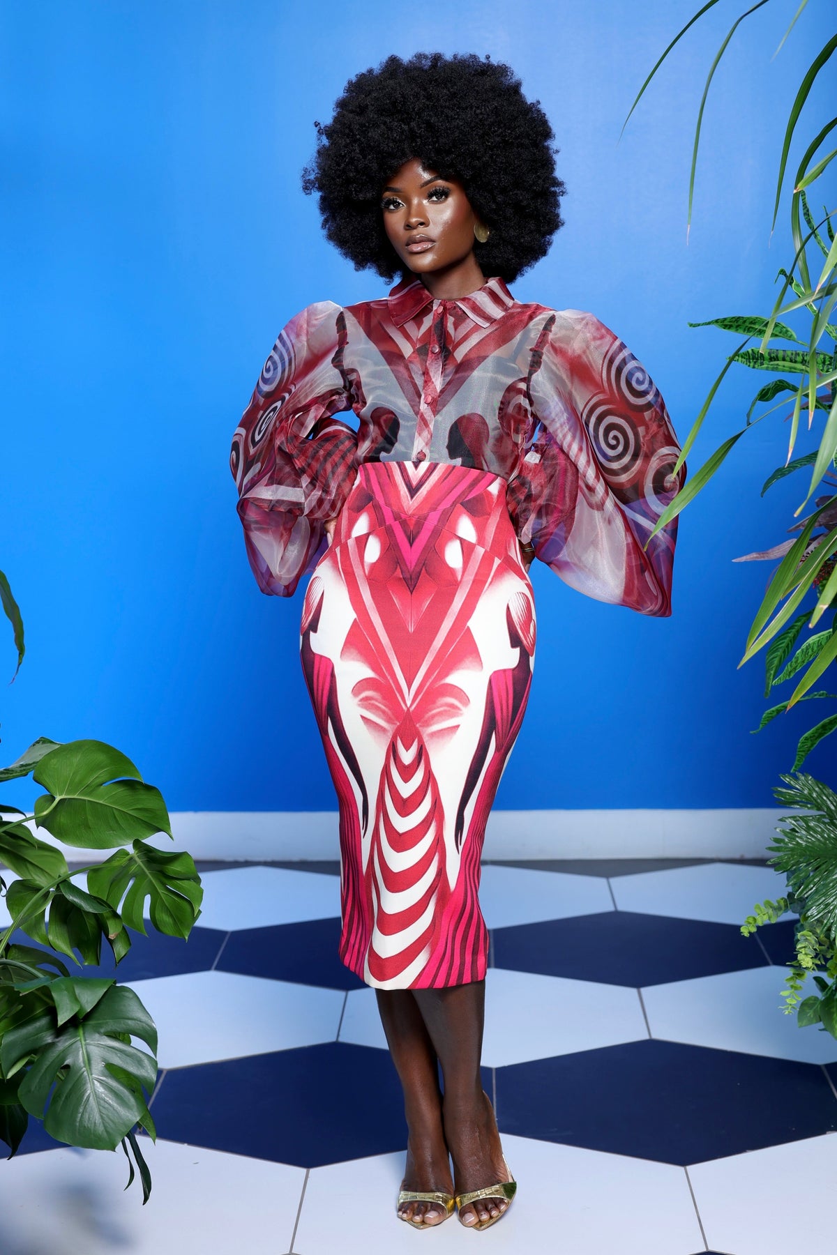 Keva Pencil Skirt by Sai Sankoh, view 5