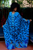 Blue Jezebel Goddess Kaftan