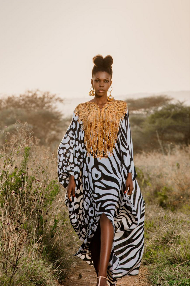Karmyn Box Kaftan by Sai Sankoh — view 2