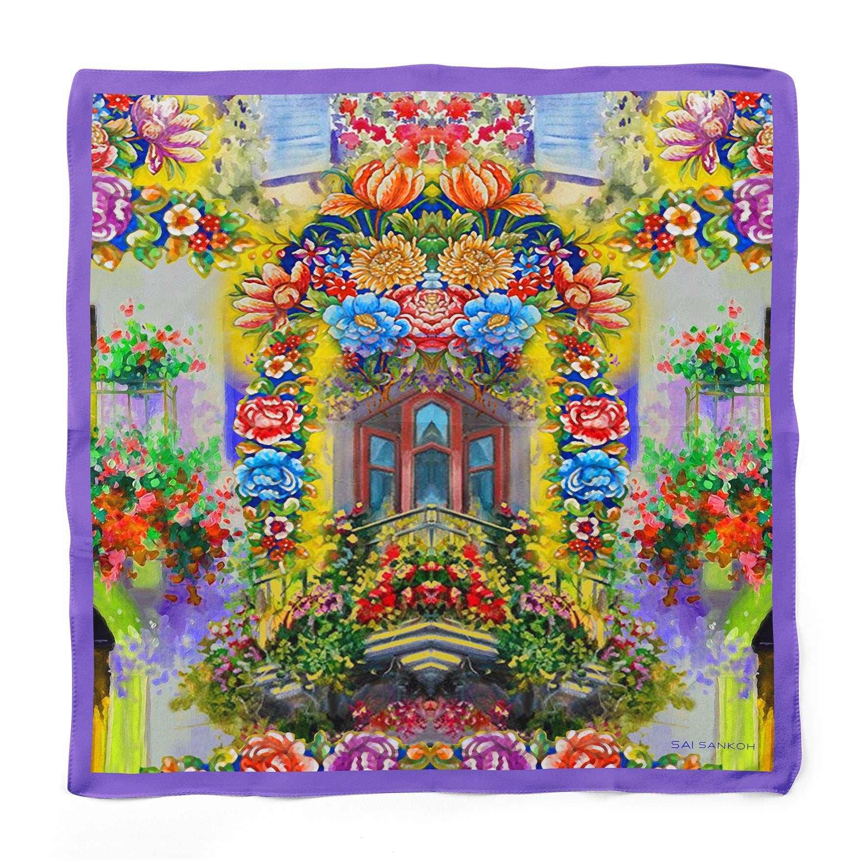 Sicily Scarf — Mediterranean portrait accessory Cannes