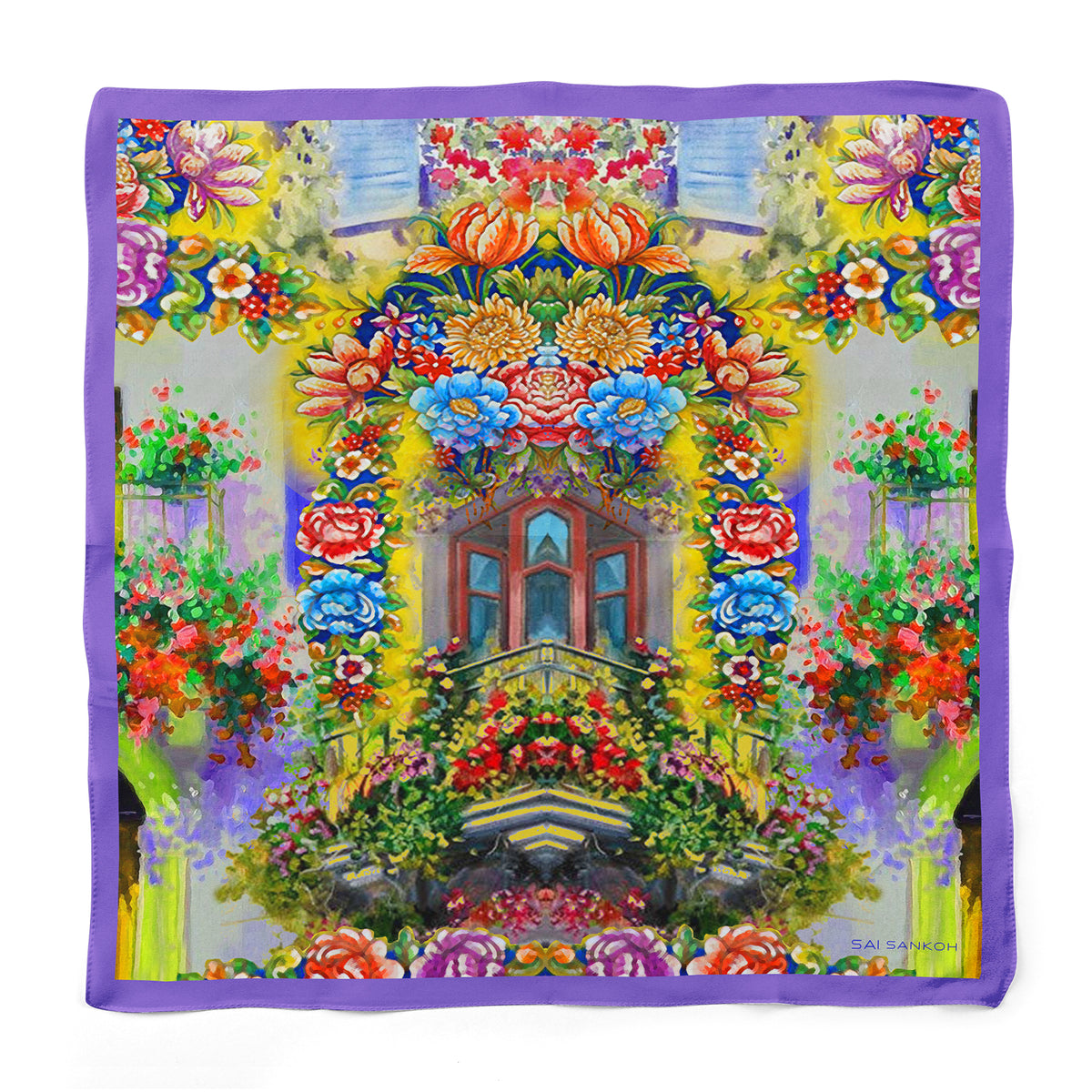 Sicily Scarf by Sai Sankoh, luxury resort scarf