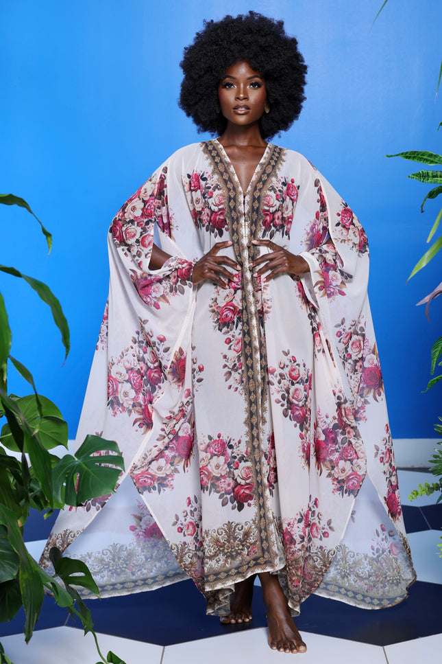 Kiaria Goddess Kaftan by Sai Sankoh, luxury resort kaftan