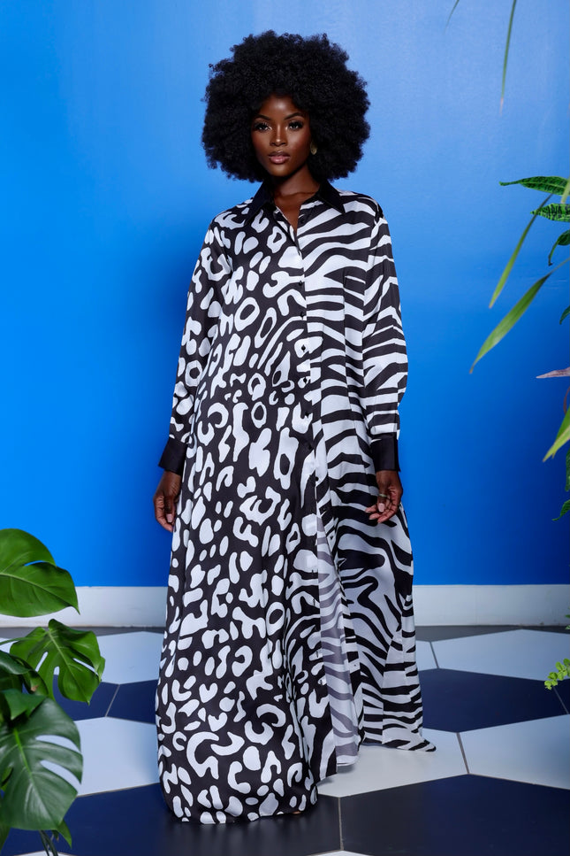 Karmyn Shirt Dress by Sai Sankoh, luxury resort shirt dress
