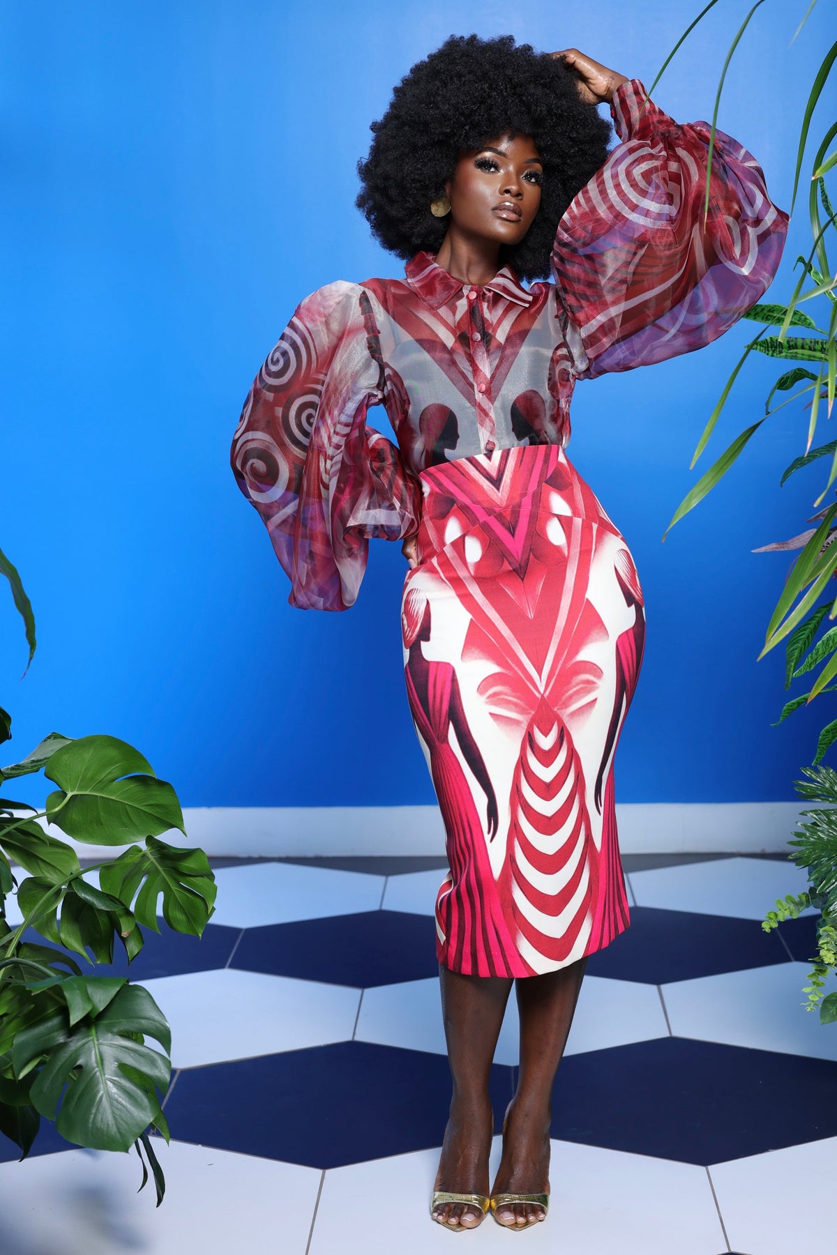 Keva Pencil Skirt by Sai Sankoh, view 4