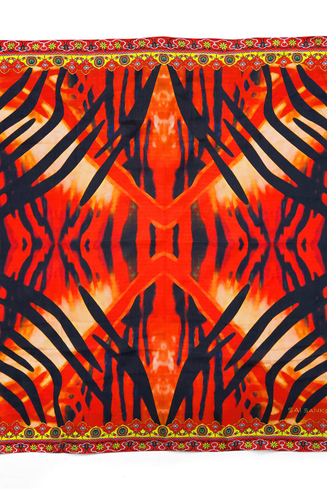 Dahlia scarf by Sai Sankoh, luxury resort scarf