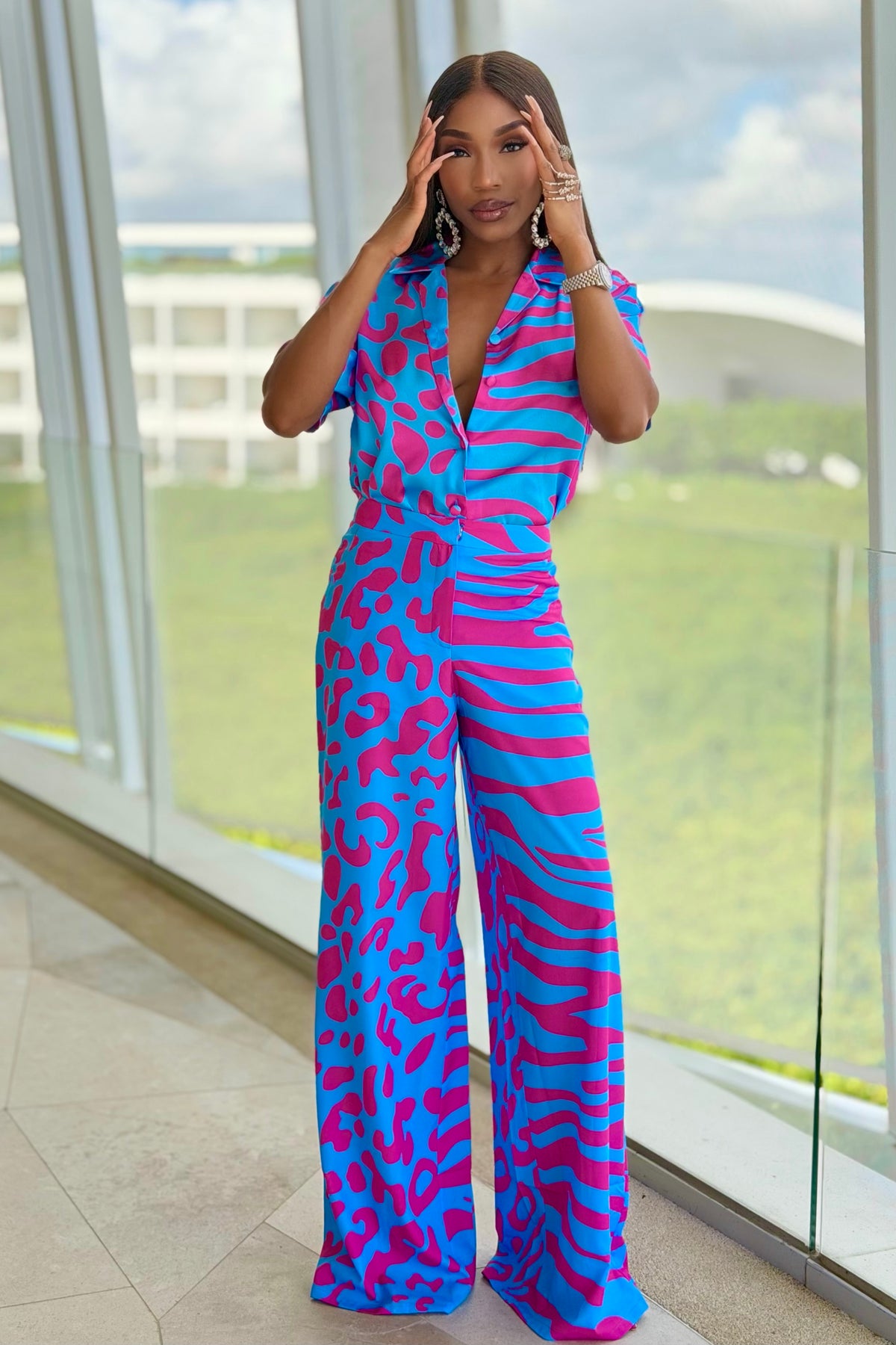 Bubble Gum Button Up Shirt by Sai Sankoh — view 4