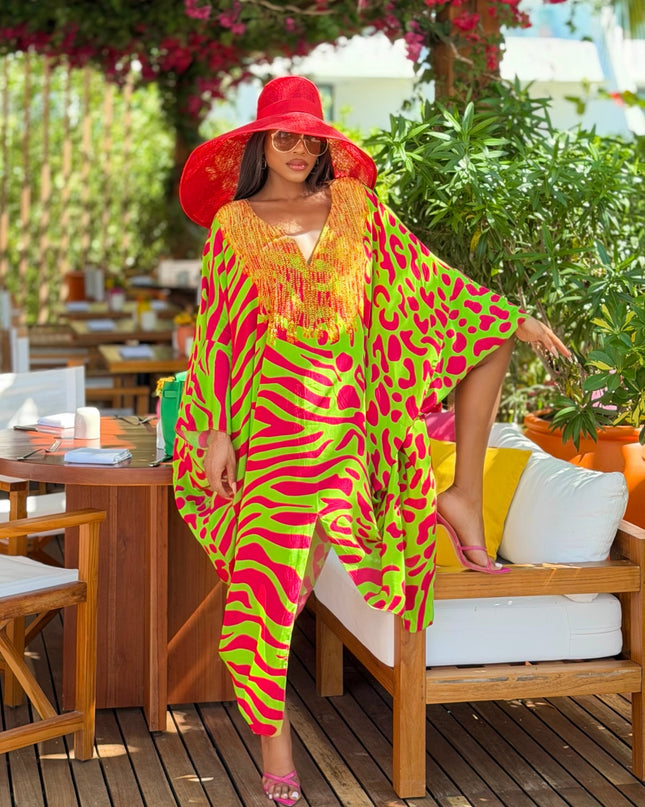Madison Box Kaftan by Sai Sankoh, luxury resort kaftan