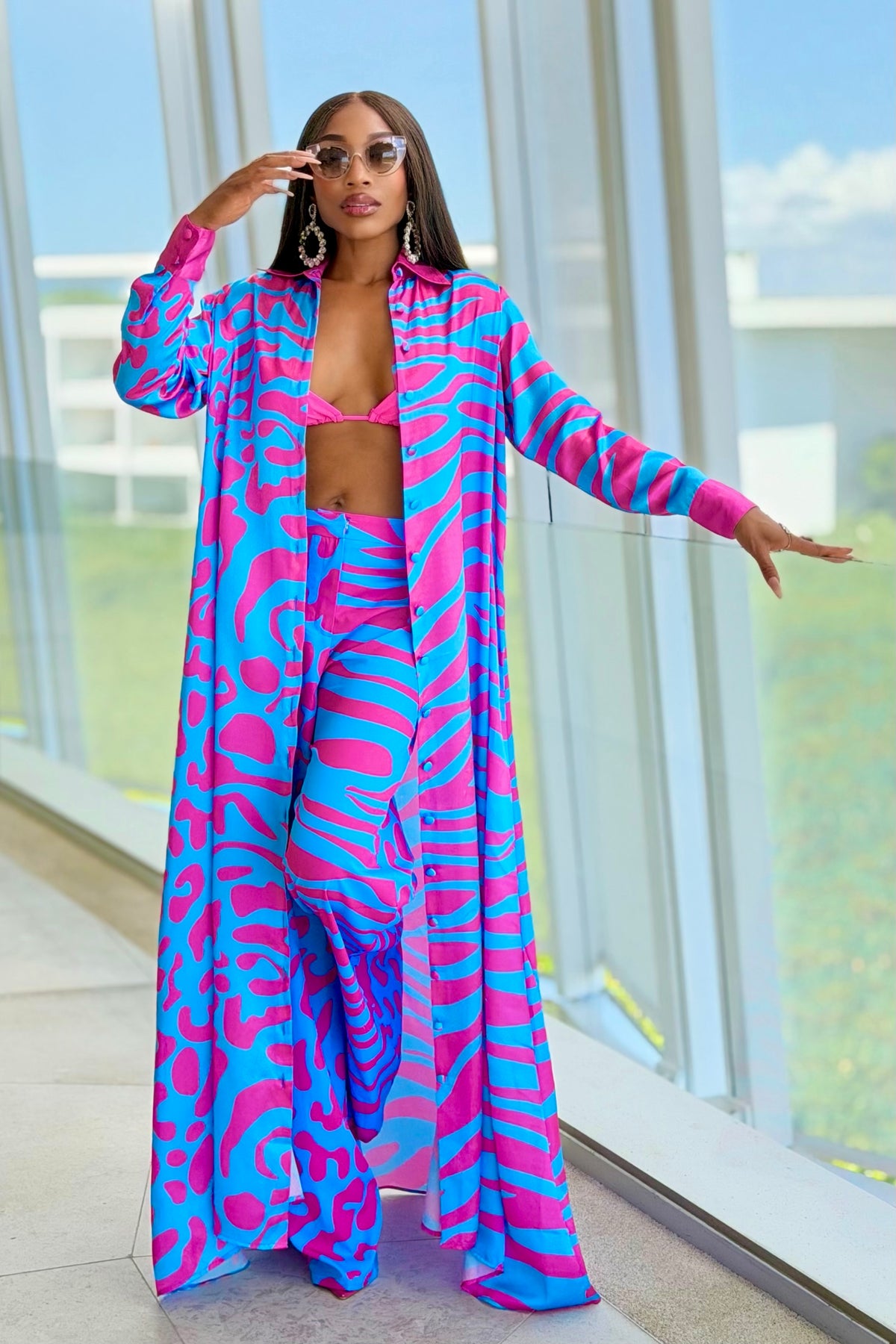 Bubble Gum Shirtdress by Sai Sankoh — view 8