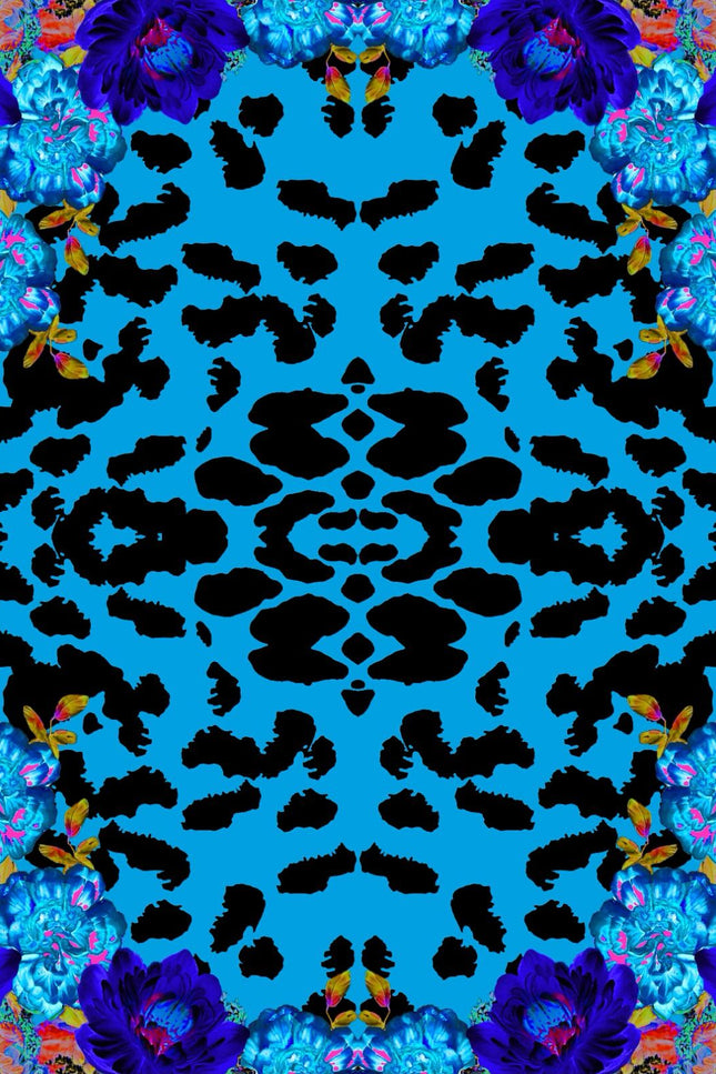Blue Jezebel Scarf by Sai Sankoh, luxury resort scarf