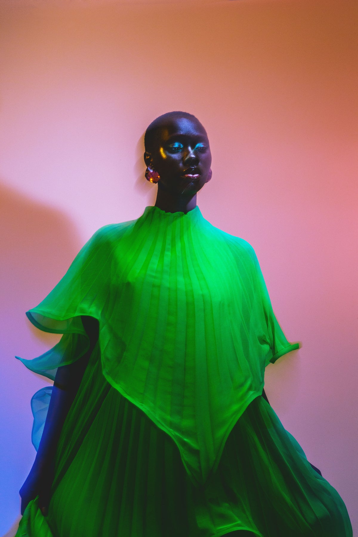 Mabel Dress in Green by Sai Sankoh — view 3