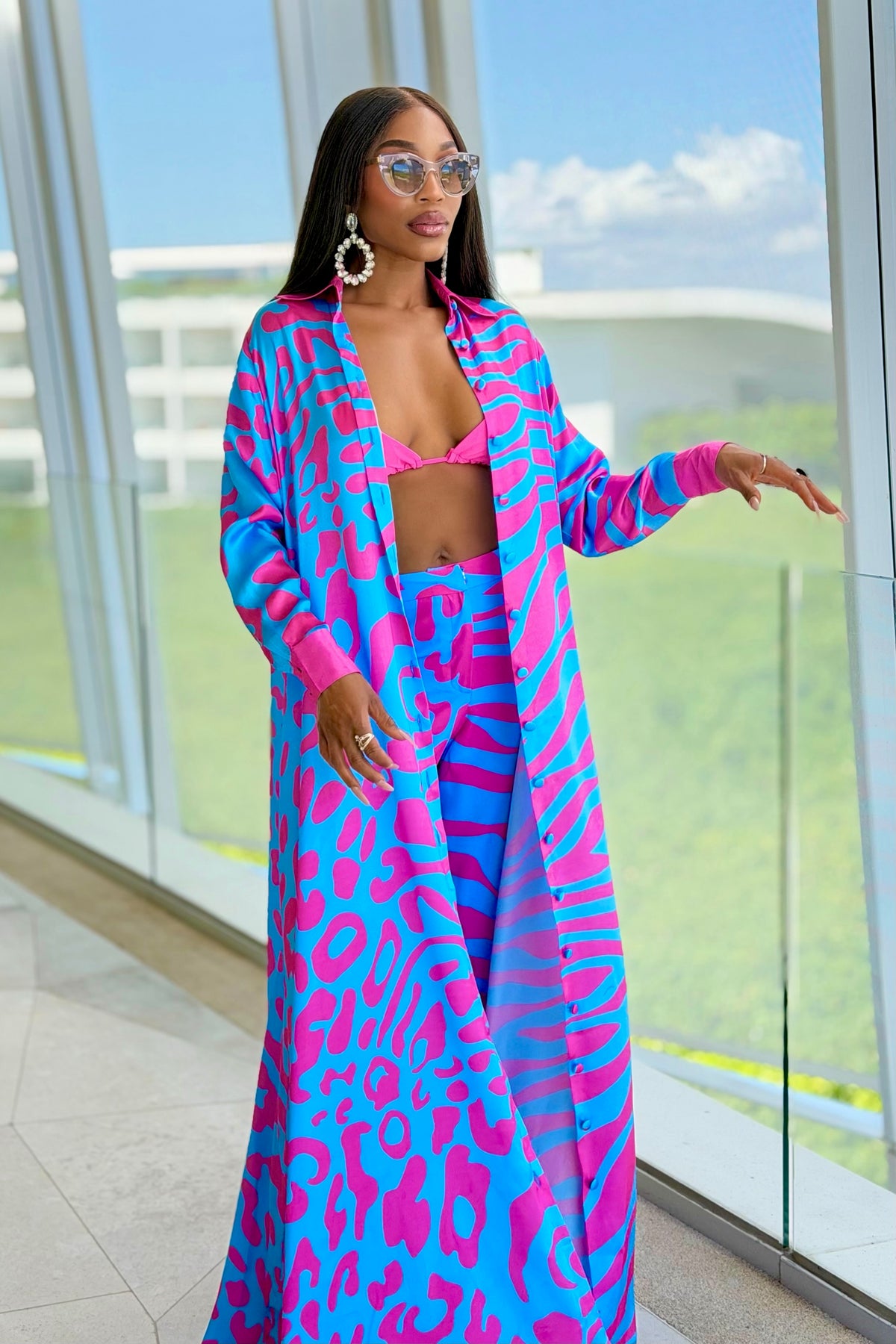 Bubble Gum Shirtdress by Sai Sankoh — view 5