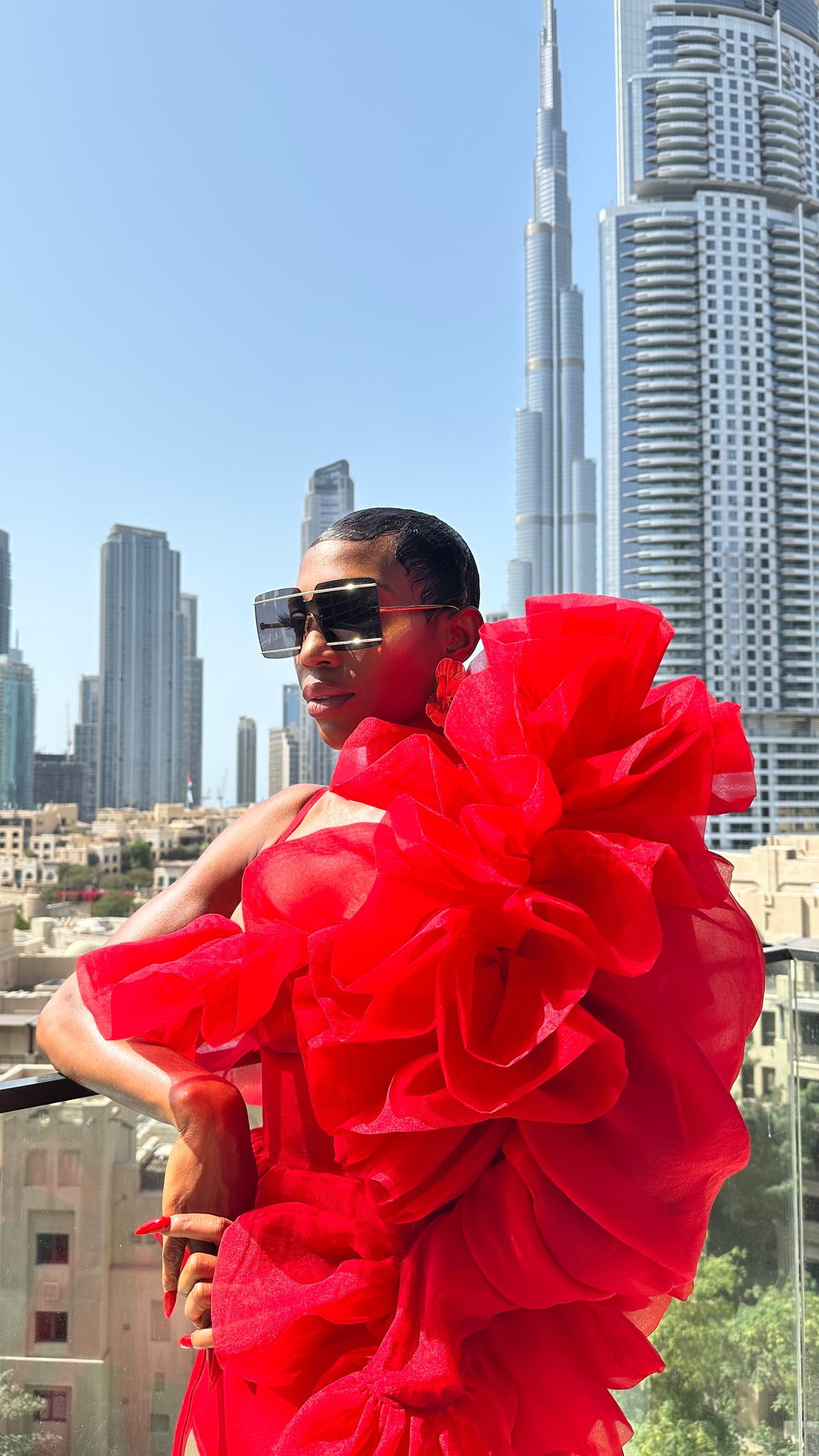 Red Yodi Top by Sai Sankoh — view 2